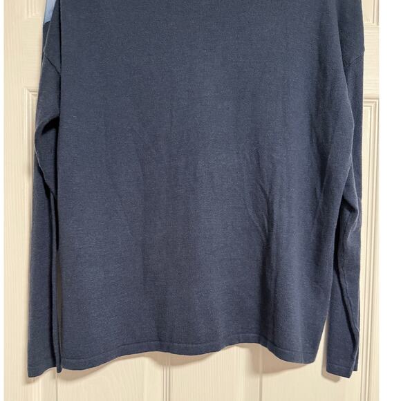 Chico's New Women's Floral Indigo Hope Pullover Sweater  Size 2/Large - Picture 12 of 14